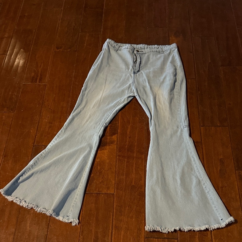Light Blue Flared Women's Jeans
